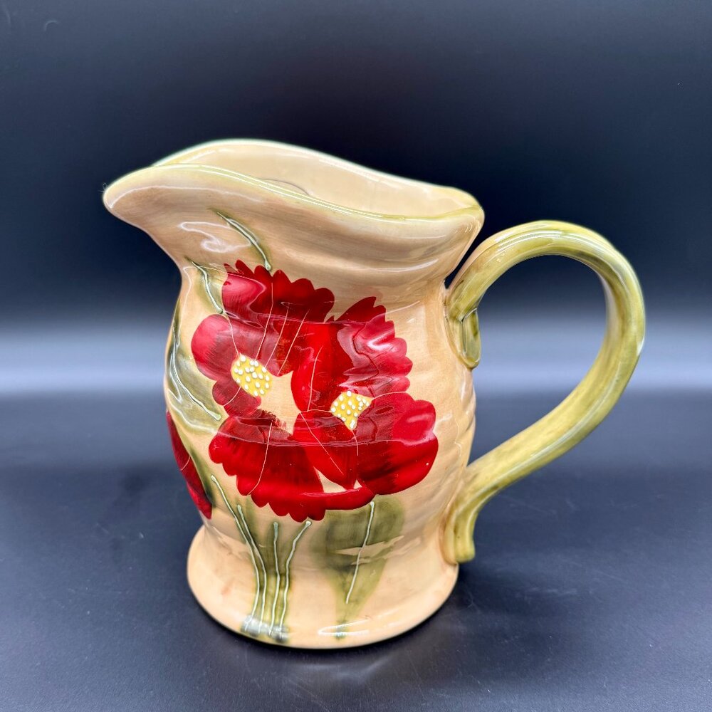 Ambiance Collection FLEUR RUSTIQUE Nanette Vacher Large Jug Pitcher 7.5" tall